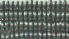 10 4.5mm Silver Rondelles with Emerald Rhinestones